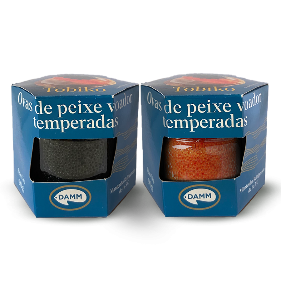 Ovas De Capelin Voador Vermelha E Preta Cerealista Express
