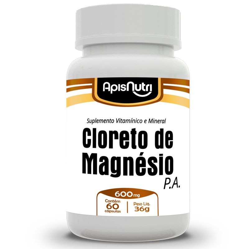 Cápsula Cloreto Magnésio P.A Apisnutri 60cp