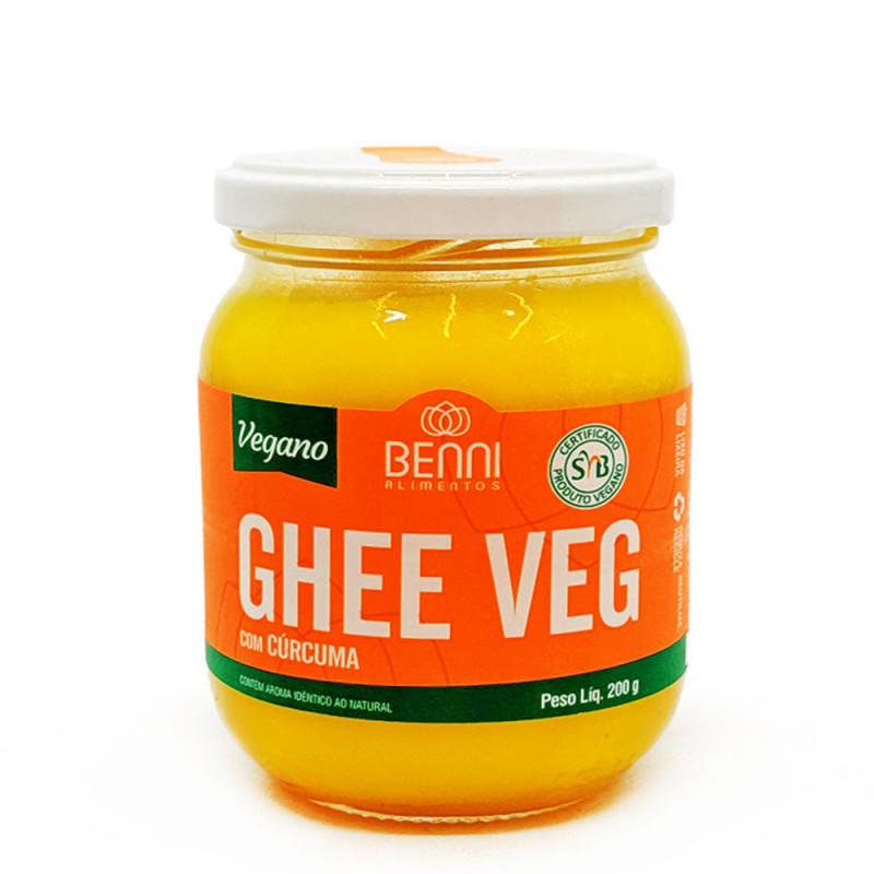 Manteiga Ghee com Cúrcuma Vegana 200g Benni