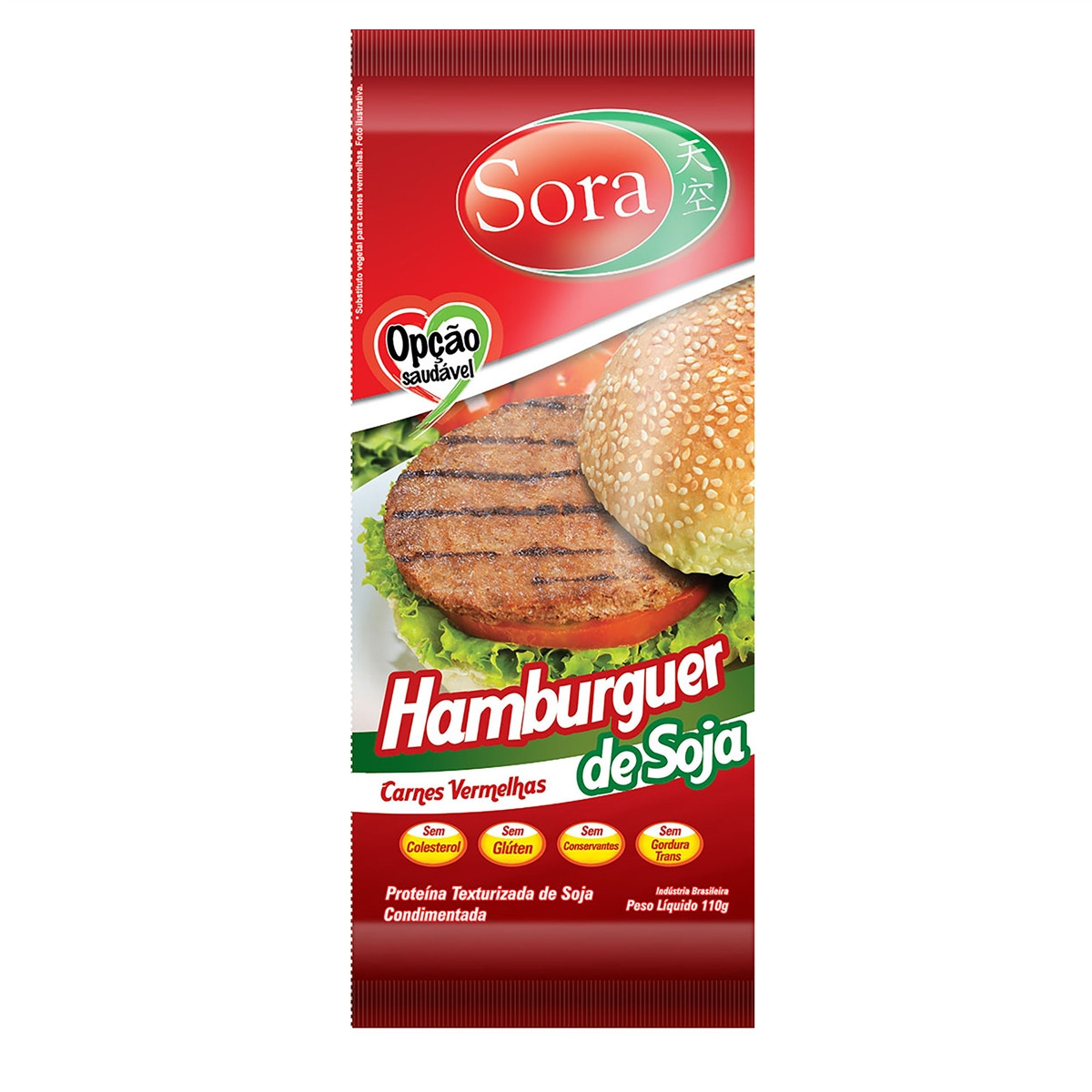 PST Hambúrguer de Soja Carne Vermelha Sora 125g 