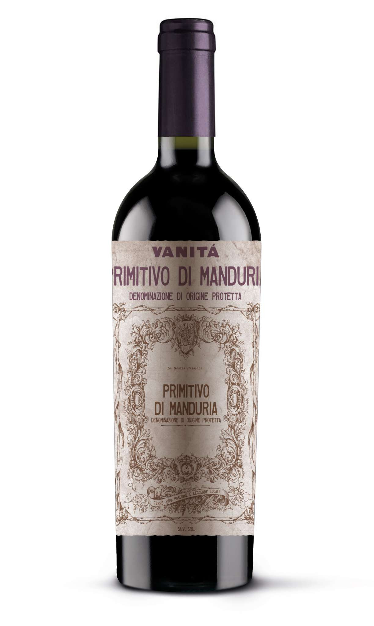 Vinho Vanità Primitivo di Manduria Tinto 750ml