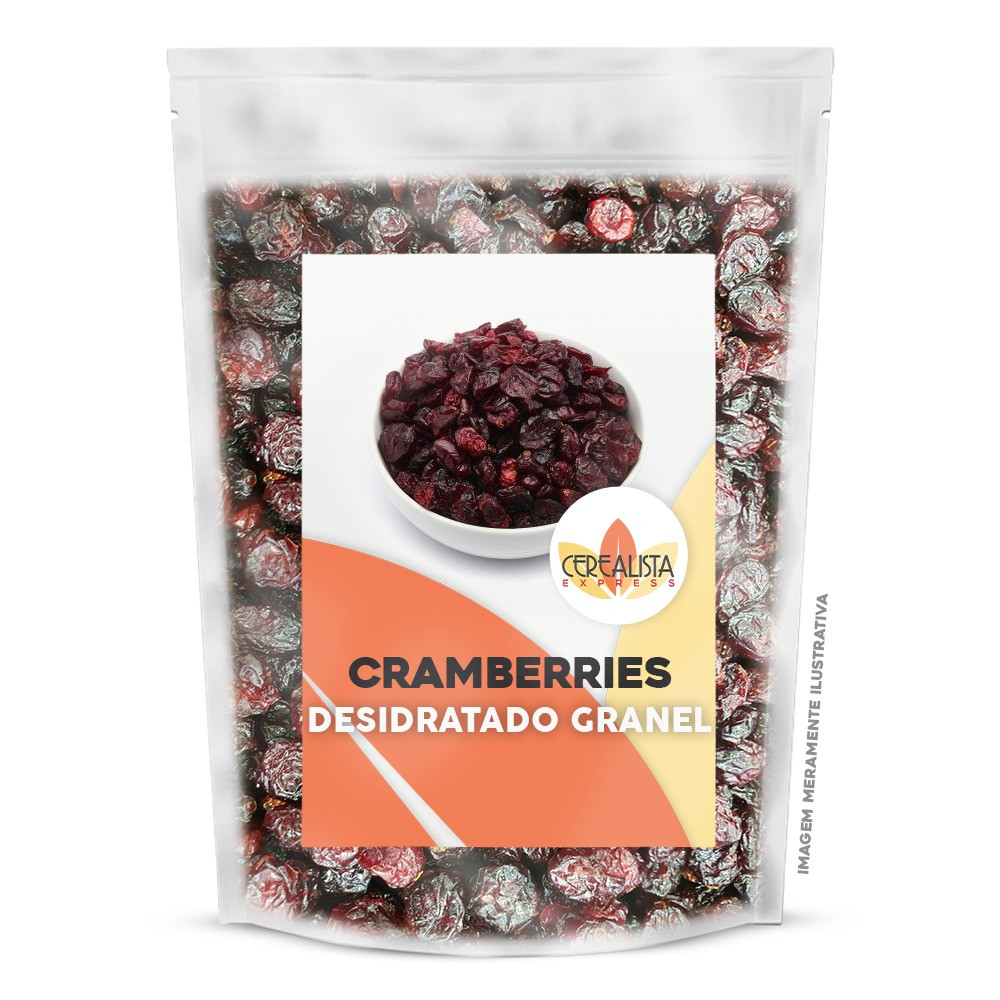 Cranberry Inteiro Desidratado Sem Adição de Açúcar