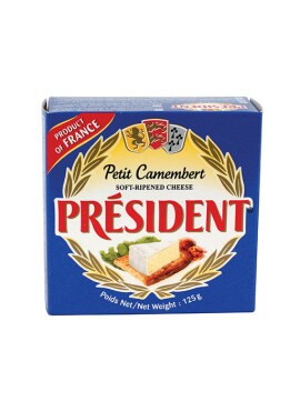 Queijo Petit Camembert President 125g