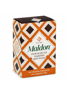 Sal Marinho Inglês em Flocos Defumado Maldon 125g