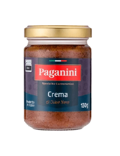 Antepasto Crema di Olive Nere Paganini 130g