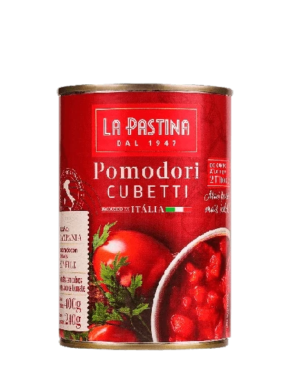Tomate Pelado em Cubos La Pastina 400g