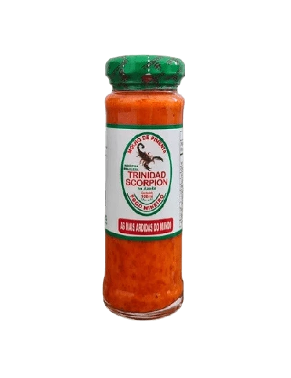 Molho de Pimenta Trinidad Scorpion no Azeite Fogo Mineiro 100ml