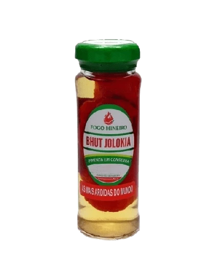 Pimenta Bhut Jolokia Conserva Fogo Mineiro 80g