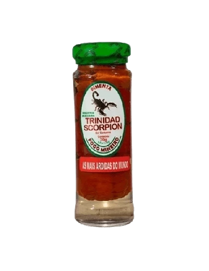 Pimenta em Conserva Trinidad Scorpion Fogo Mineiro 70g