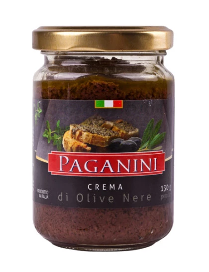 Antepasto Crema di Olive Nere Paganini 130g