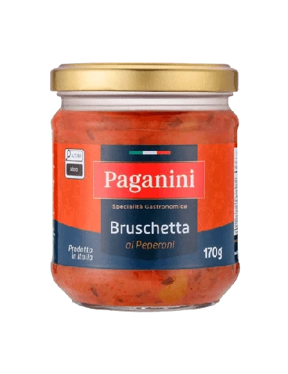 Antepasto Bruschetta Peperoni Paganini 170g