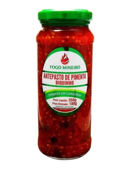 Antepasto de Pimenta Biquinho Fogo Mineiro 350g