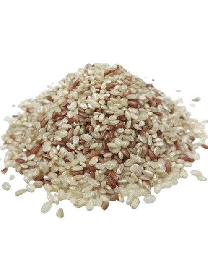 Arroz Cateto Integral Branco com Vermelho a Granel