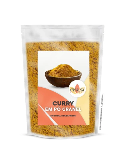 Curry em Pó Importado Mix de Temperos Embalagem