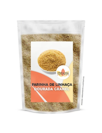 Farinha de Linhaça Dourada Crua Embalagem