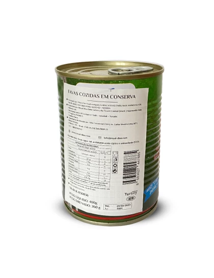 Favas Cozidas em Conserva Lata 400g
