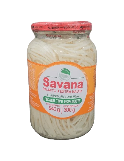 Palmito Pupunha Espaguete Savana 300g