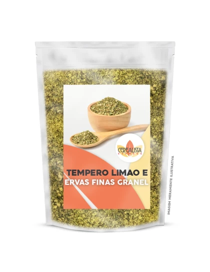 Tempero Limão e Ervas Finas Embalagem