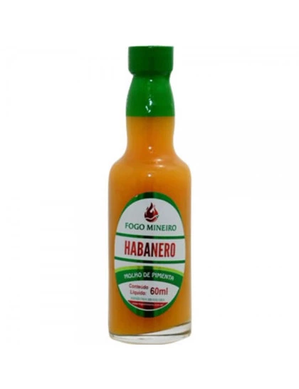 Molho de Pimenta Habanero Fogo Mineiro 60ml