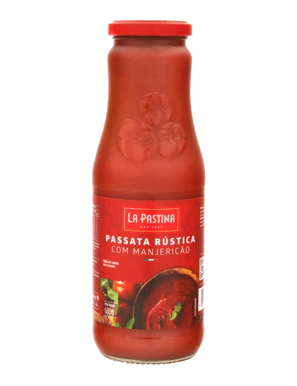 Molho de Tomate C/ Manjericão Passata Rústica La Pastina 680g