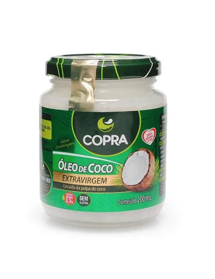 Óleo de Coco Extra Virgem Copra 200ml