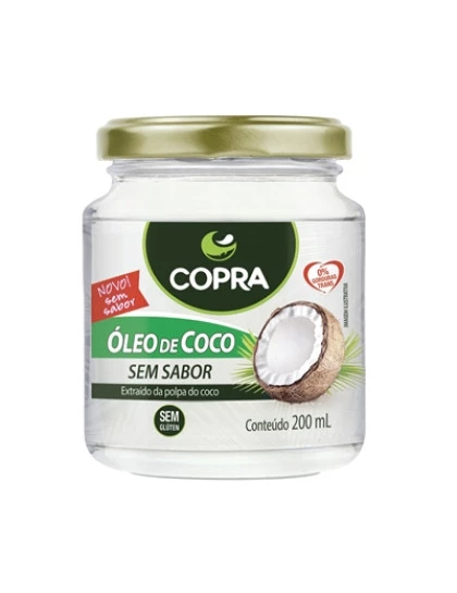 Óleo de Coco Sem Sabor Copra 200ml