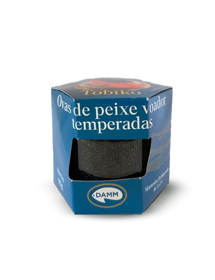 Ovas De Peixe Capelin Voador Temperadas Preta Damm 90g