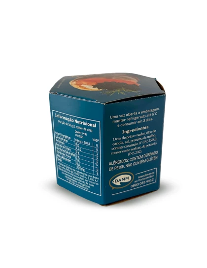 Ovas De Peixe Capelin Voador Temperadas Preta Damm 90g