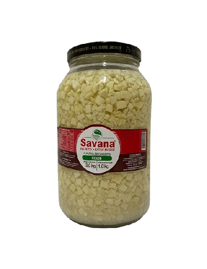 Palmito Pupunha Picado Savana 1,8kg