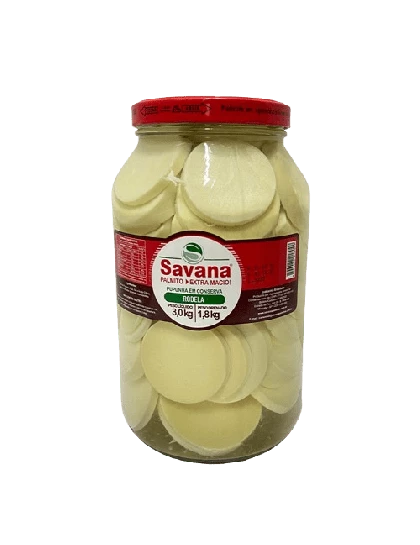 Palmito Pupunha Rodela Savana 1,8kg