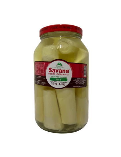 Palmito Pupunha Tolete Savana 1,8kg