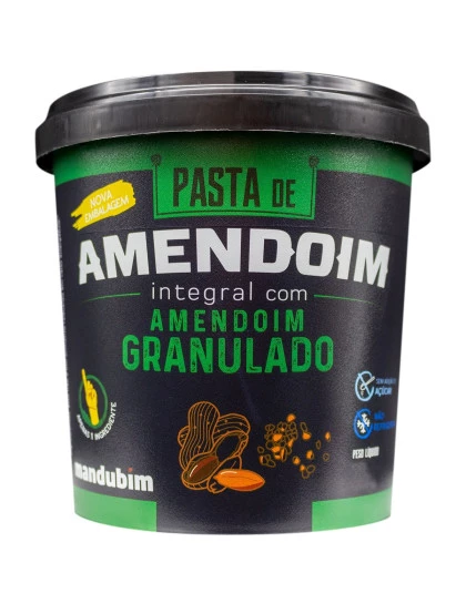 Pasta de Amendoim Granulado Mandubim 1kg