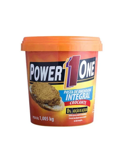 Pasta de Amendoim Integral Crocante Power One 1,005kg