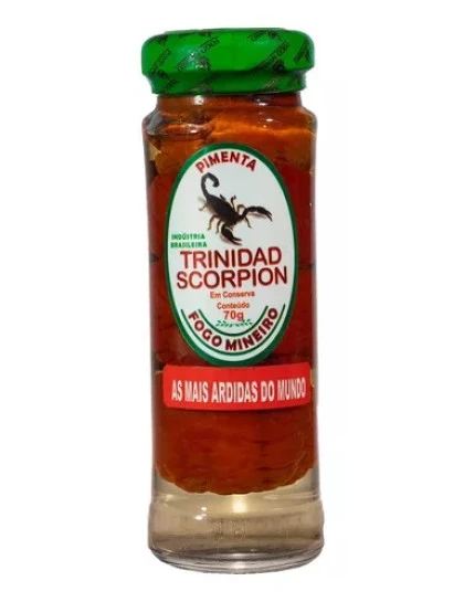 Pimenta em Conserva Trinidad Scorpion Fogo Mineiro 70g