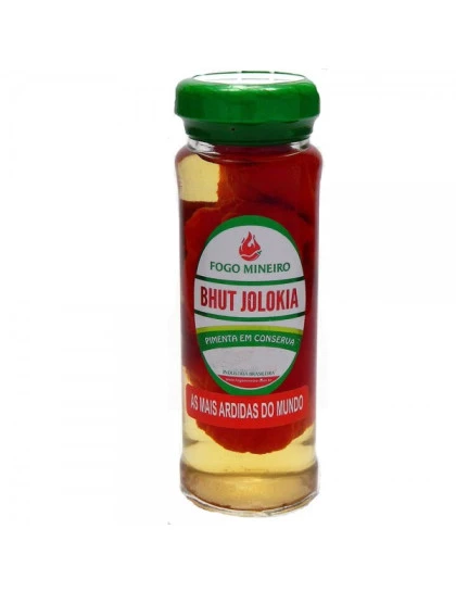 Pimenta Bhut Jolokia Conserva Fogo Mineiro 80g