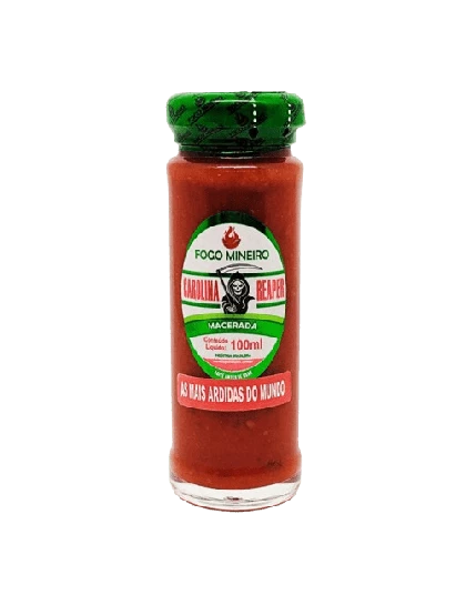 Pimenta Carolina Reaper Macerada Fogo Mineiro 100ml