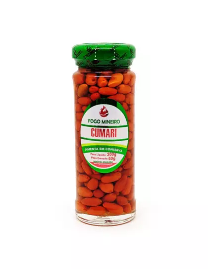 Pimenta Cumari Conserva Fogo Mineiro 200g 