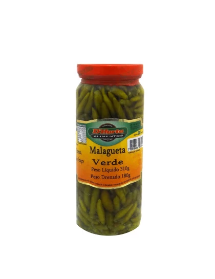 Pimenta Malagueta Verde D'horta 180g