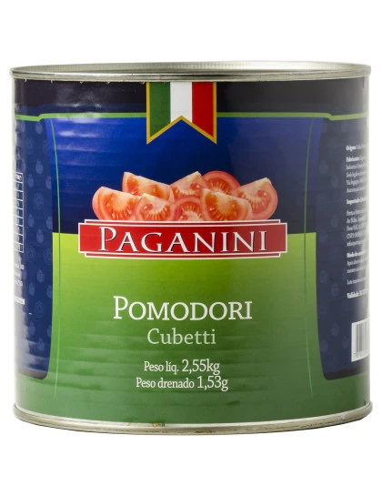 Pomodori Pelati em Cubos Paganini 2,55kg