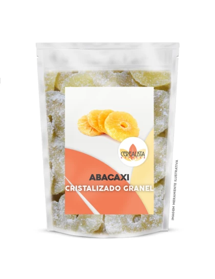 Frutas Cristalizadas Abacaxi em Rodelas a Granel