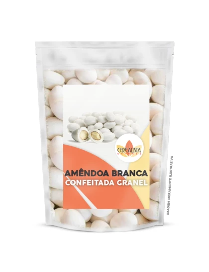 Amêndoa Confeitada Branca Embalagem