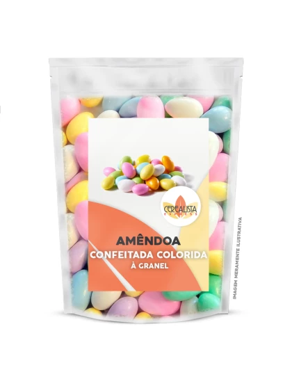 Amêndoa Confeitada Colorida a Granel Pacote