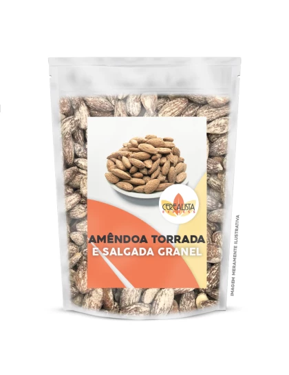 Amêndoa Torrada e Salgada a Granel Pacote