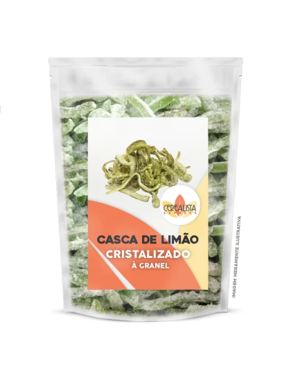 Casquinha de Limão Cristalizado a Granel Pacote