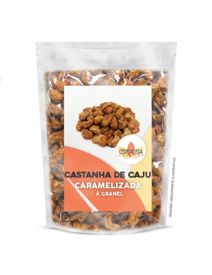 Castanha de Caju Caramelizada com Gergelim