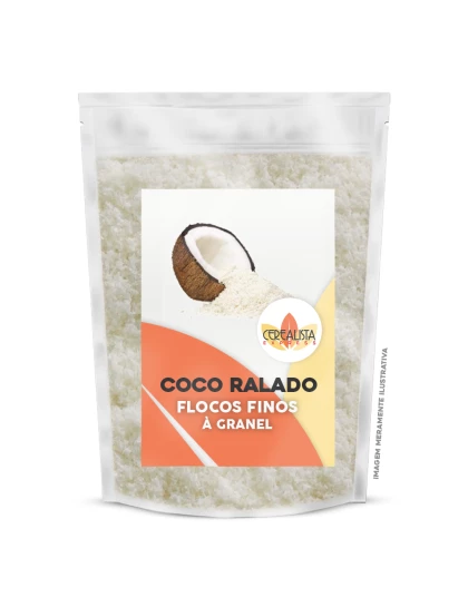 Coco Ralado em Flocos Finos a Granel