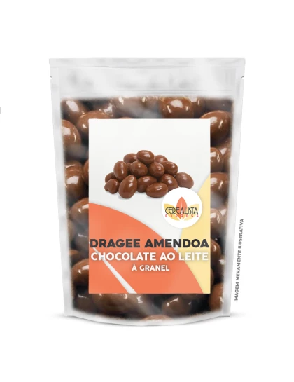 Dragee de Amêndoa Chocolate ao Leite a Granel Pacote