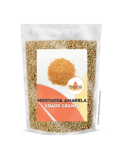 Mostarda em Grãos Amarela Embalagem