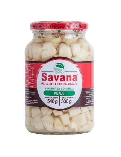 Palmito Pupunha Picado Savana 300g