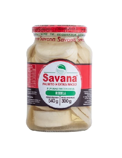 Palmito Pupunha Rodela Savana 300g